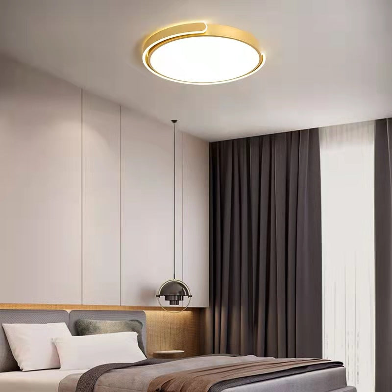 Simplicity Circular Flush Mount Lighting Metal LED Bedroom Ceiling Mount Light Fixture