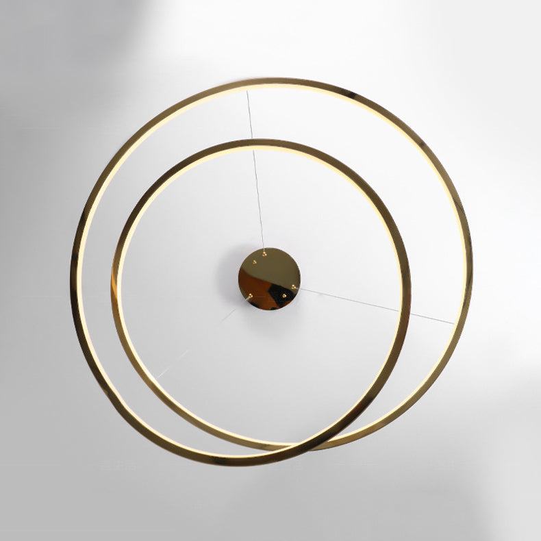 Twist Pendant Light Fixture Minimalist Stainless Steel LED Suspension Light