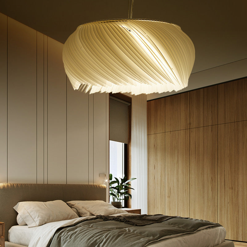 Lampe suspendue en forme de tambour minimaliste acrylique 1 lumière du salon