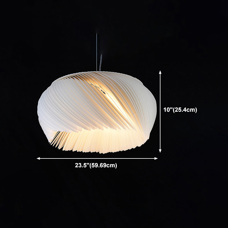 Lampe suspendue en forme de tambour minimaliste acrylique 1 lumière du salon