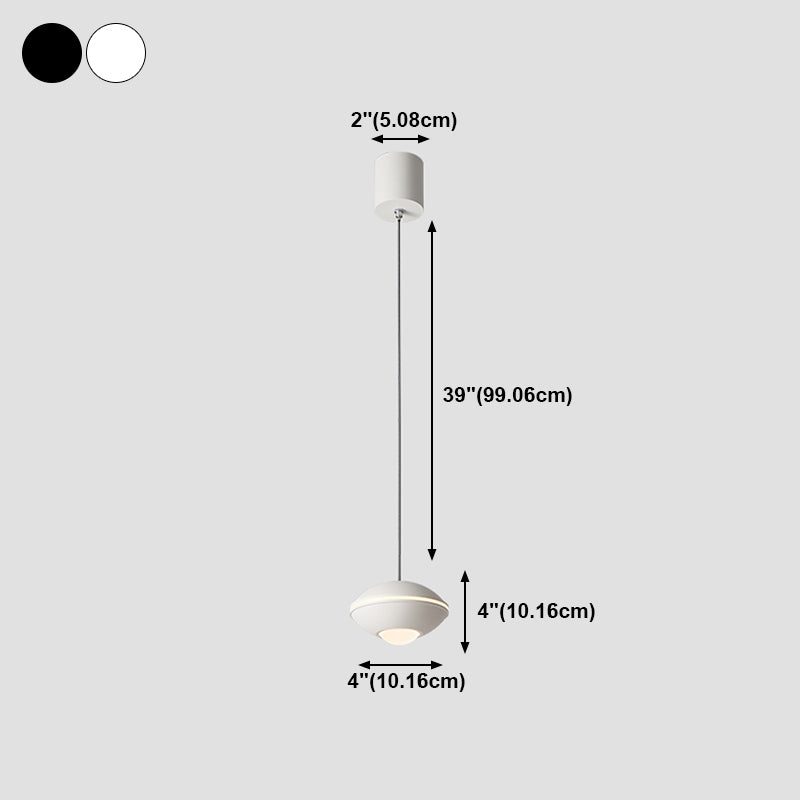 Alluminio UFO a sospensione UFO LED minimalista Mini Sospensione Luce per camera da letto