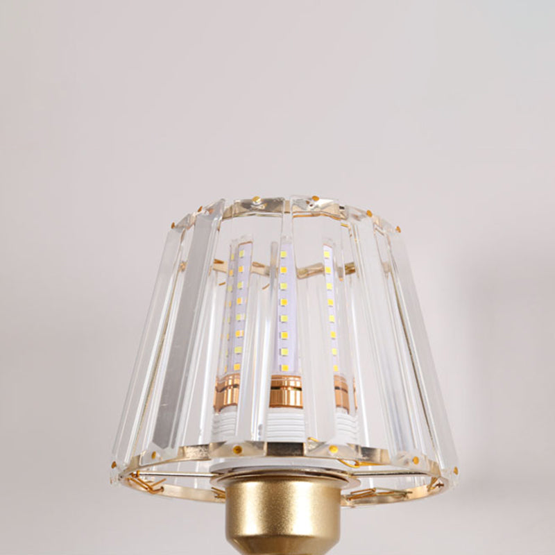 Nordic Style Crystal Wall Light Geometric Wall Sconce with Antler for Bedroom