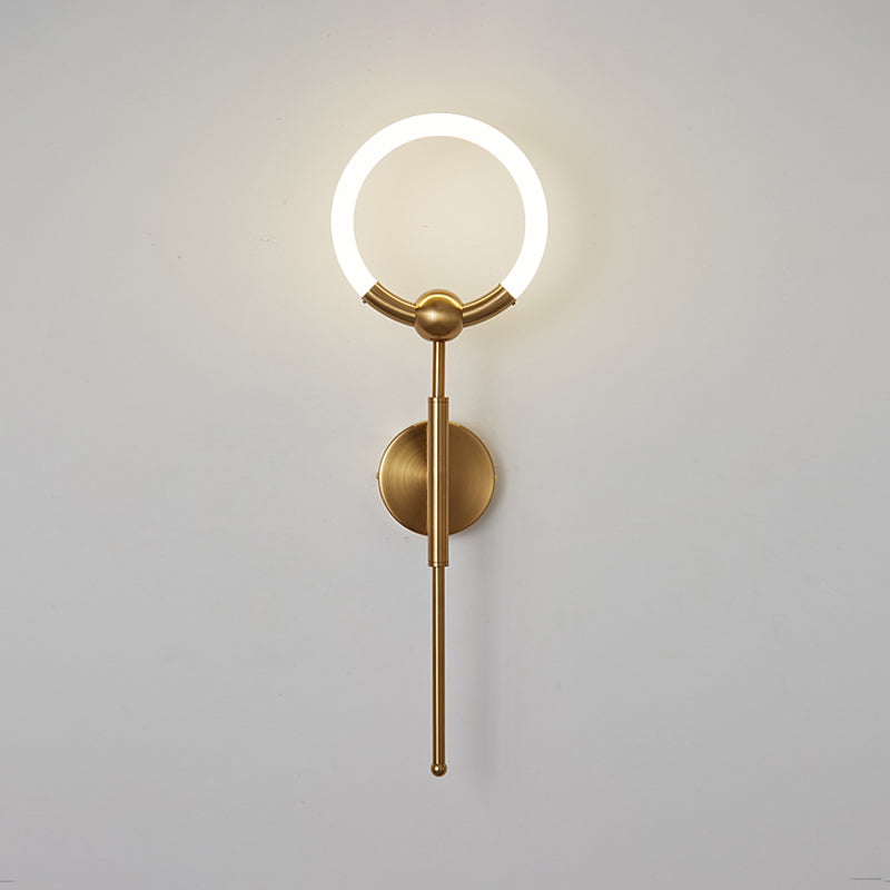 Salon Murne Gamique Postmodern Metal Wall Murd Lightture avec une teinte acrylique