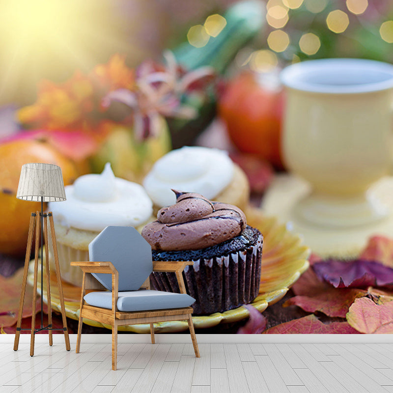 Modern Style Wall Mural Wallpaper Afternoon Tea Sitting Room Wall Mural