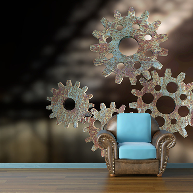 Beautiful Photography Mural Wallpaper Metal Gear Indoor Wall Mural