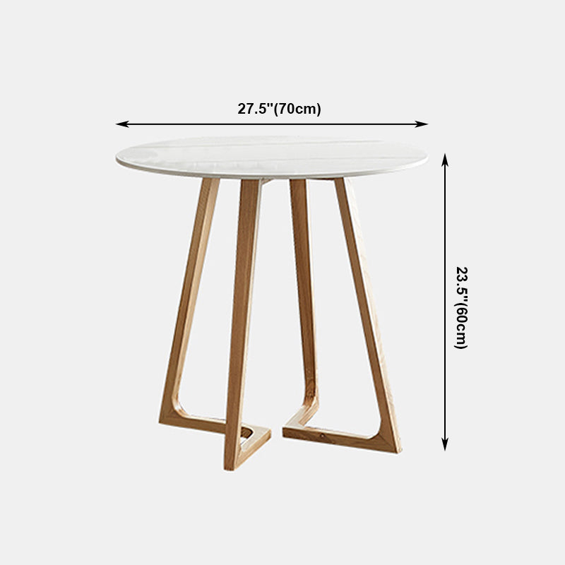 Double Pedestal Stone Table Industrial Style Dining Room Table for Home