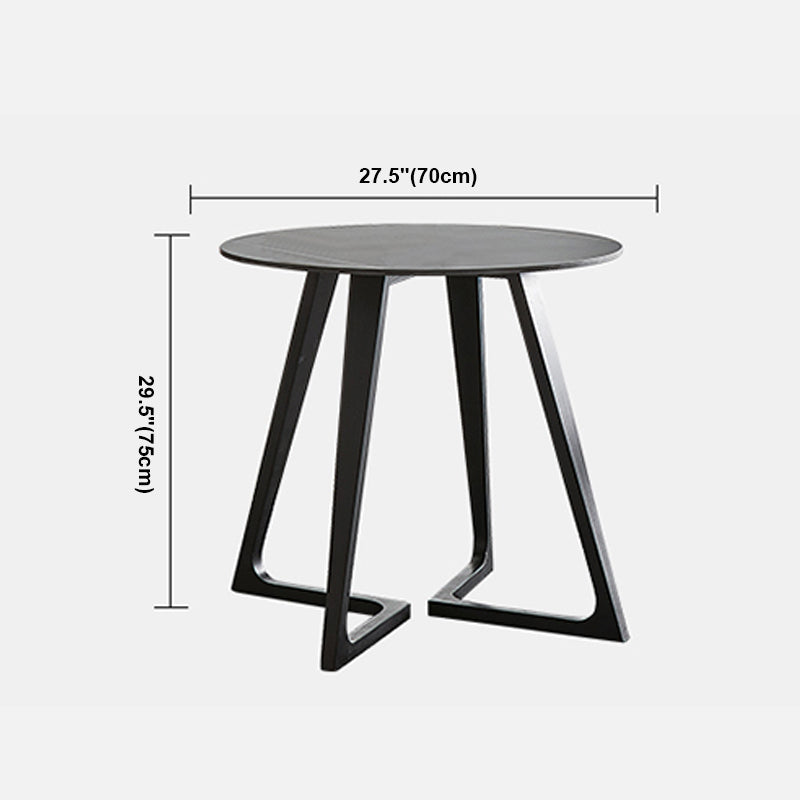 Meubles de style industriel de table à manger en pierre de double piédestal pour d'intérieur