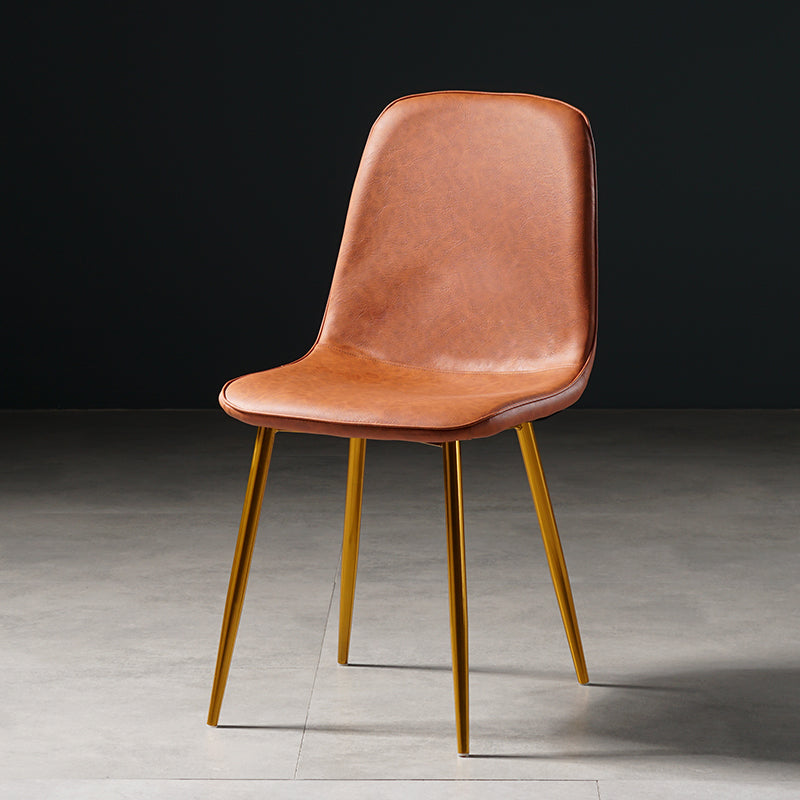 Nordic Metal Dining Chairs Dining Armless Side Chairs for Kitchen