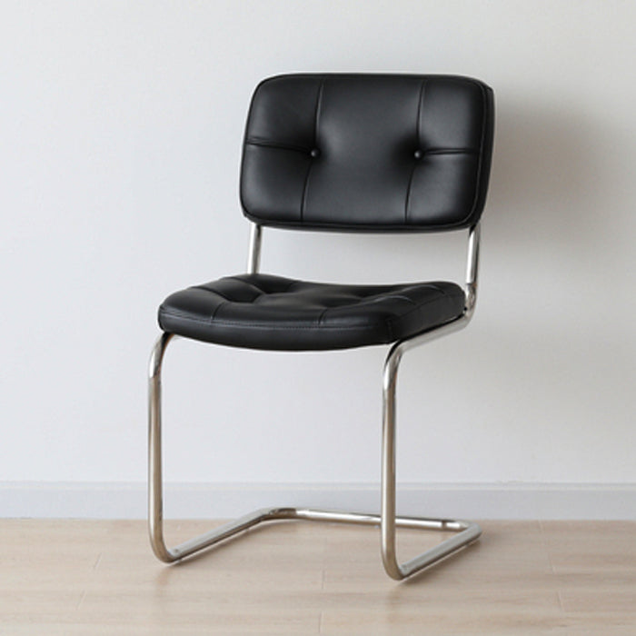Eigentijdse metalen eetstoelen dineren open achterste armloze zijstoelen voor keuken