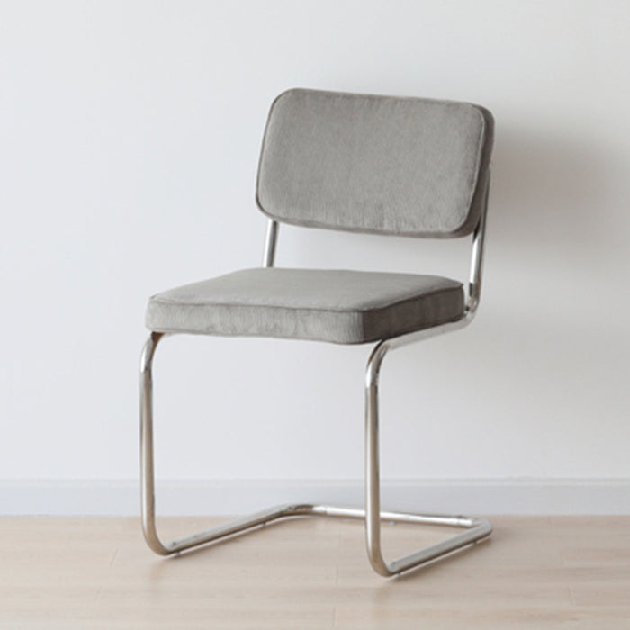 Eigentijdse metalen eetstoelen dineren open achterste armloze zijstoelen voor keuken