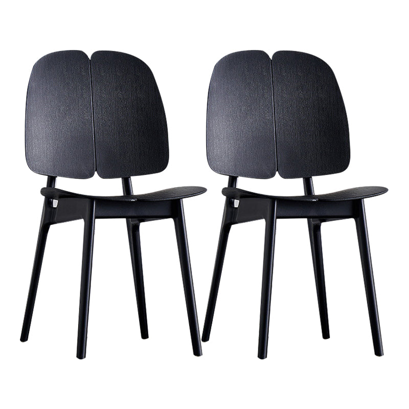 Sillas de comedor y decorativas contemporáneas Silla lateral de plástico con respaldo abierto para interiores y exteriores