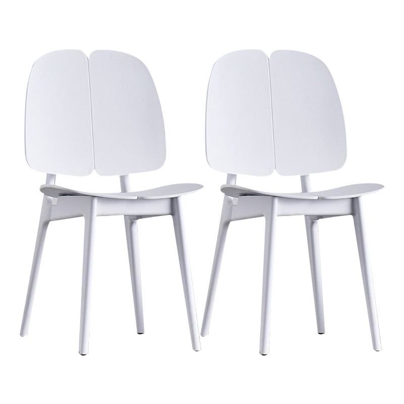 Sillas de comedor y decorativas contemporáneas Silla lateral de plástico con respaldo abierto para interiores y exteriores