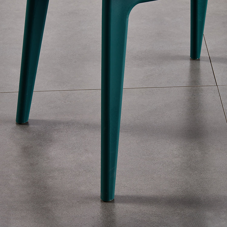 Sillas de comedor y decorativas contemporáneas Silla lateral de plástico con respaldo abierto para interiores y exteriores