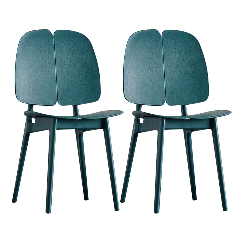 Sillas de comedor y decorativas contemporáneas Silla lateral de plástico con respaldo abierto para interiores y exteriores