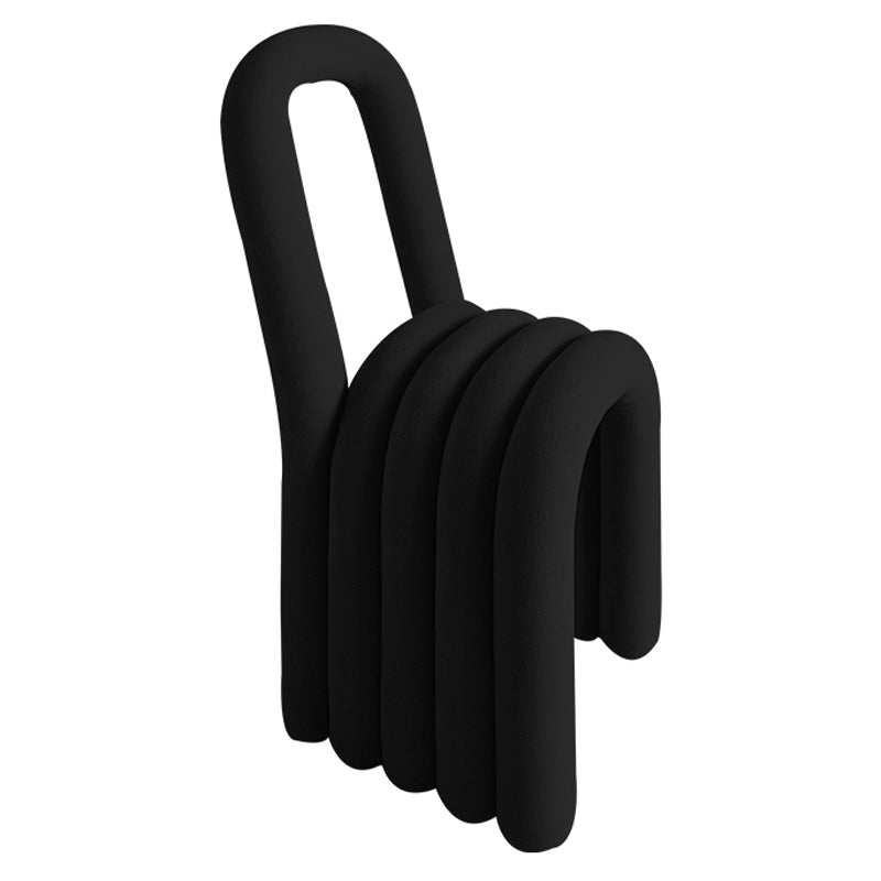 Silla de comedor de terciopelo contemporánea, silla lateral de metal sin brazos para uso doméstico