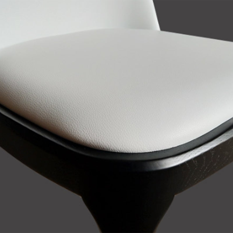 Sillas de comedor de estilo moderno, cocina, comedor, sillas laterales sin brazos con patas de madera
