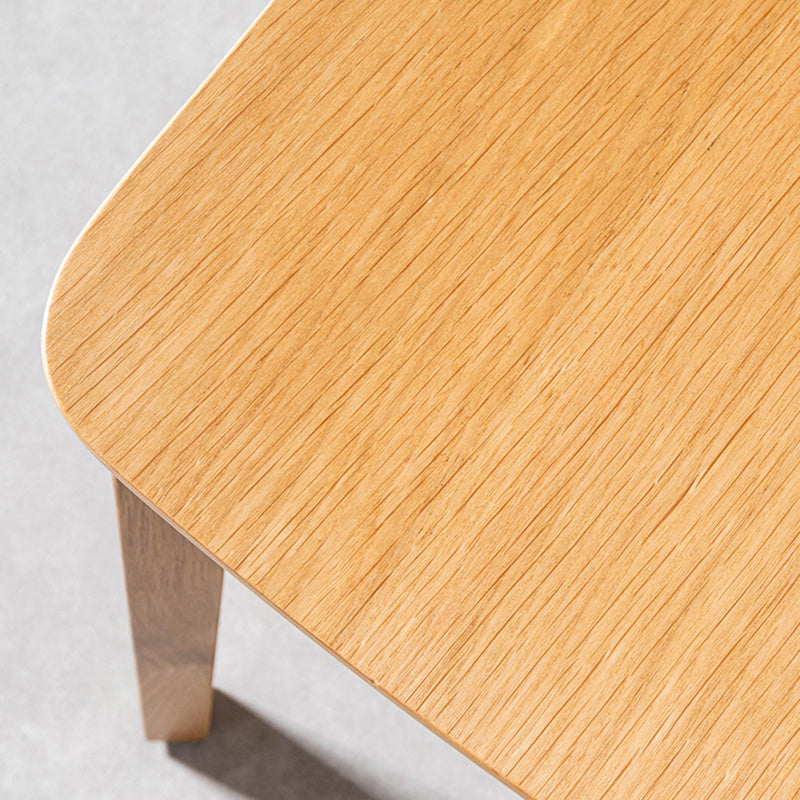 Silla de comedor de madera moderna con respaldo abierto, sillas laterales sin brazos para el hogar