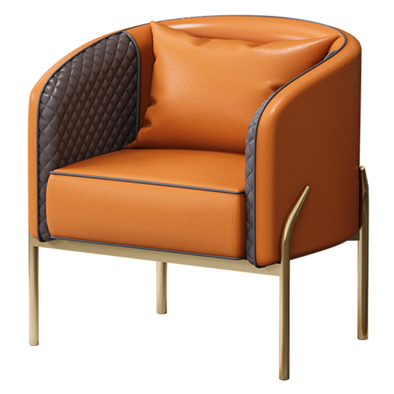 Nordic Style Metal Dining Room Chair Armless Upholstered Side Chairs for Home Use