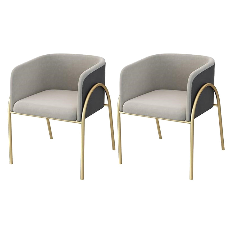 1/2/5/7 Pcs Metal Glam Style Dining Room Set with Rectangle Table Dinette Set