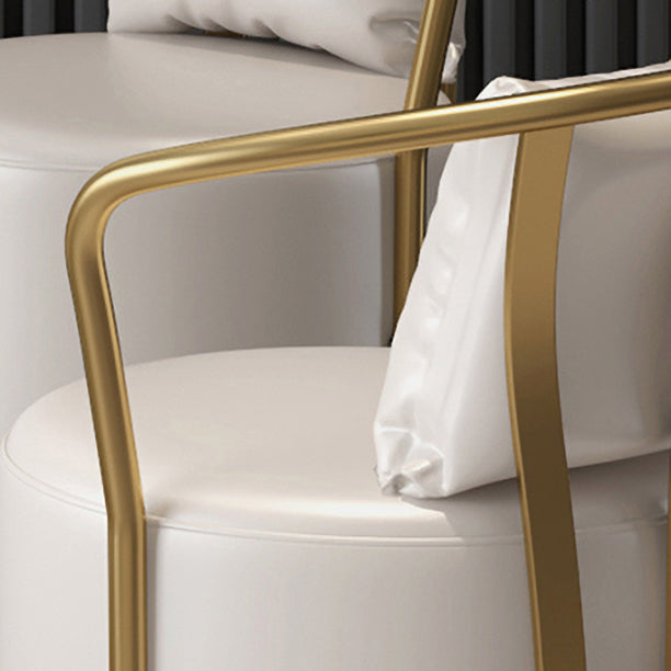 1/3/4 PCS Metal Modern Dining Room Ensemble avec table ronde et jeu de restauration de base de piédestal