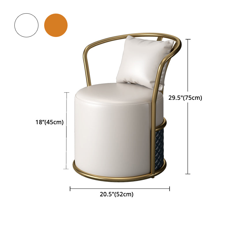 1/3/4 PCS Metal Modern Dining Room Ensemble avec table ronde et jeu de restauration de base de piédestal