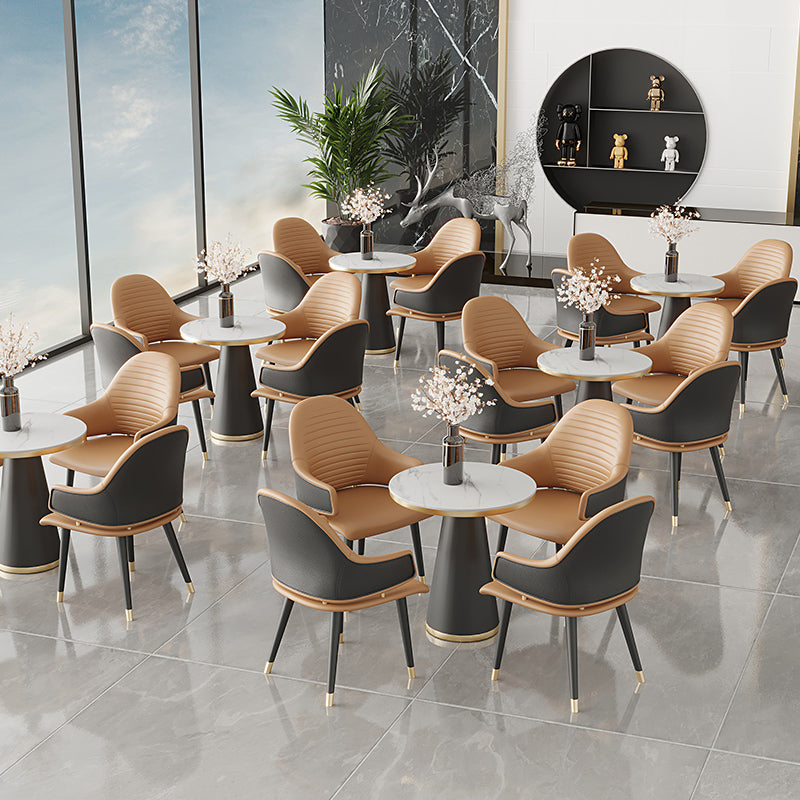 Glam Style 1/5 Pieces Dining Set Sintered Stone Dining Table Set for Home Use