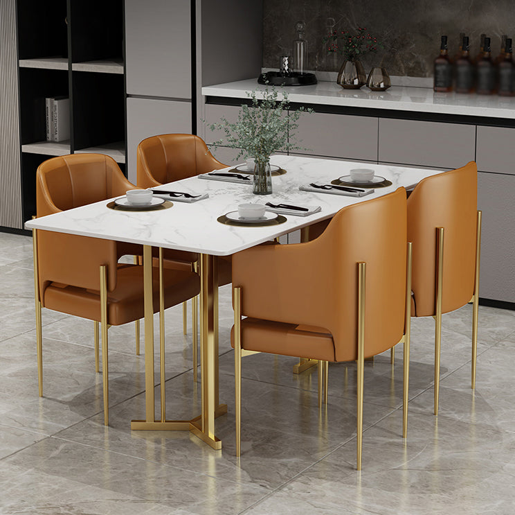 Glam Style 1/2/5 Pieces Dinette Set Rectangle Dinette Table with Dining Chair