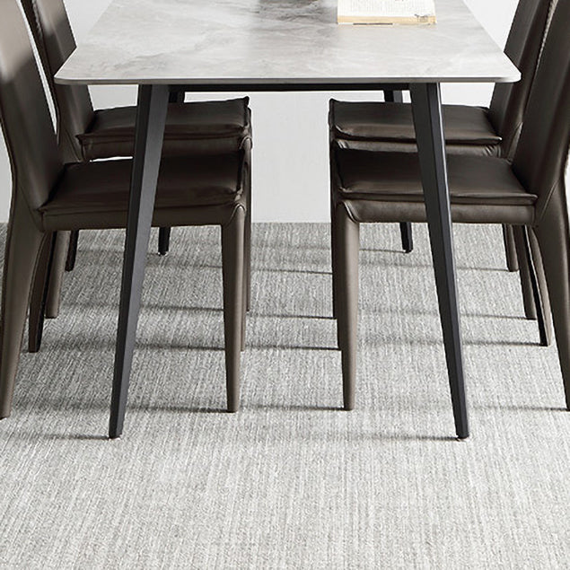 1/2/2/5/7 pièces de restauration Pièces Rectangle Recangle White Dining Table Set à domicile