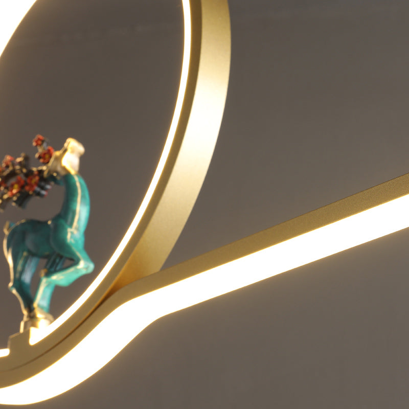 Estilo contemporáneo Luces colgantes de forma lineal Metal Lighting de 2 luces