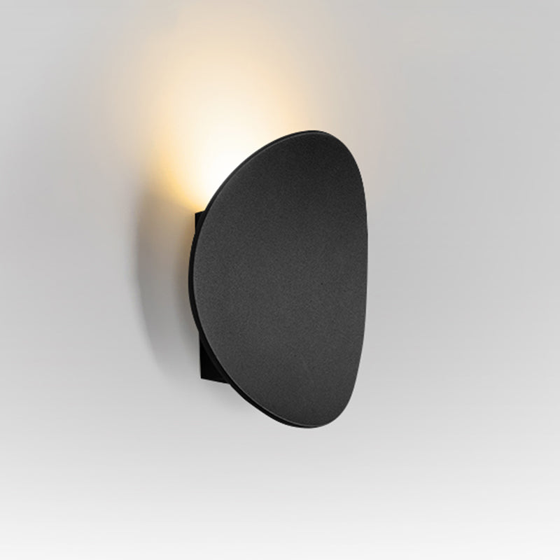 Metal ovale a forma di parete Stile moderno 1- illuminazione a parete leggera