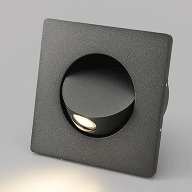 Geometric Shape Metal Wall Sconce Modern Style Single Light Wall Mount Lighting