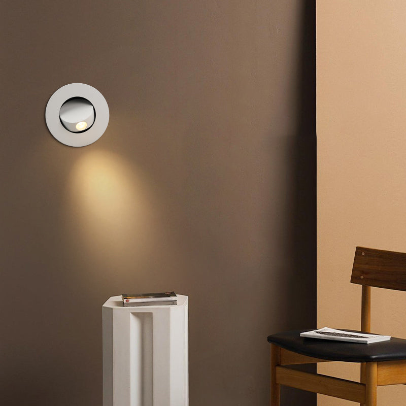 Geometric Shape Metal Wall Sconce Modern Style Single Light Wall Mount Lighting