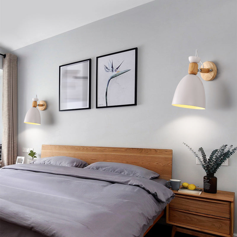 Geometrische Metallwandleuchten moderne nordische Macarons Einlichtwandmontiertes Licht