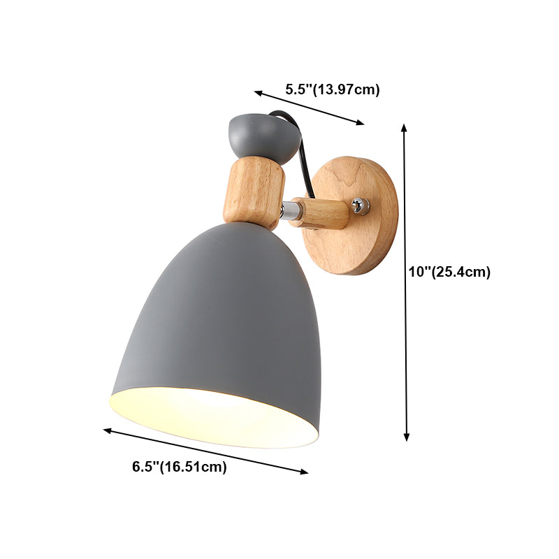 Geometrische Metallwandleuchten moderne nordische Macarons Einlichtwandmontiertes Licht