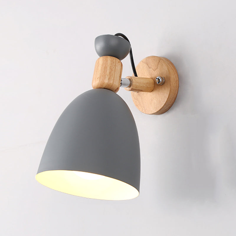 Sconcetta murale di metallo geometrico moderno macaron nordici a parete singola luce montata