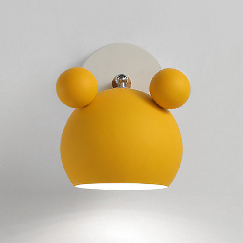 Metal Sconce muro unica moderna macaron nordici a parete singola luce montata