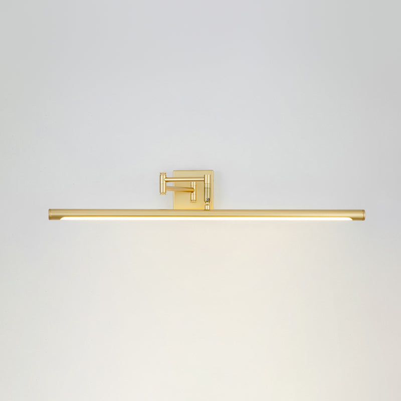 Modern Style Linear Vanity Lighting Fixtures Metal 1 Light Vanity Mirror Lights