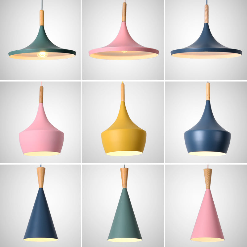 Modern Hanging Ceiling Light Iron 1-Light Pendant Light for Dining Room