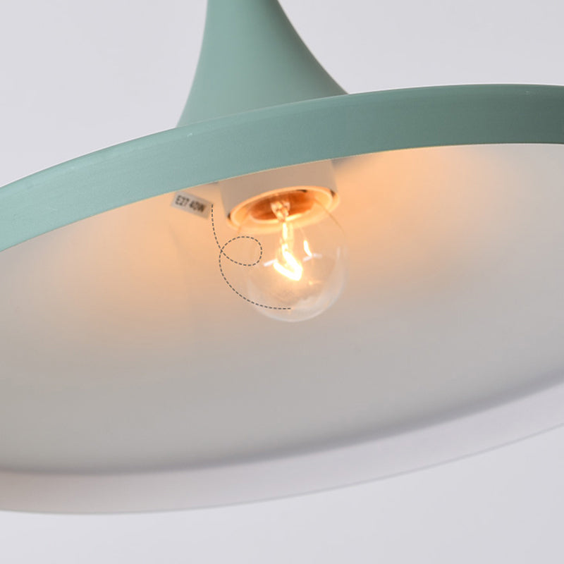 Modern Hanging Ceiling Light Iron 1-Light Pendant Light for Dining Room