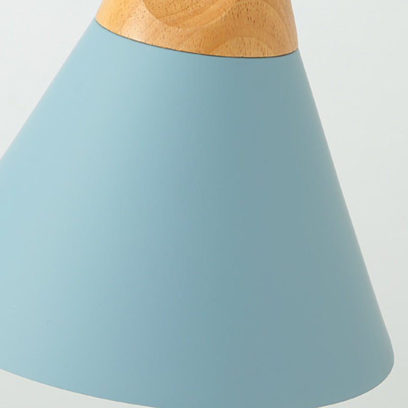 Cone Shape Hanging Lighting Modern Macaron Style Metal 1 Light Hanging Lamp for Restaurant