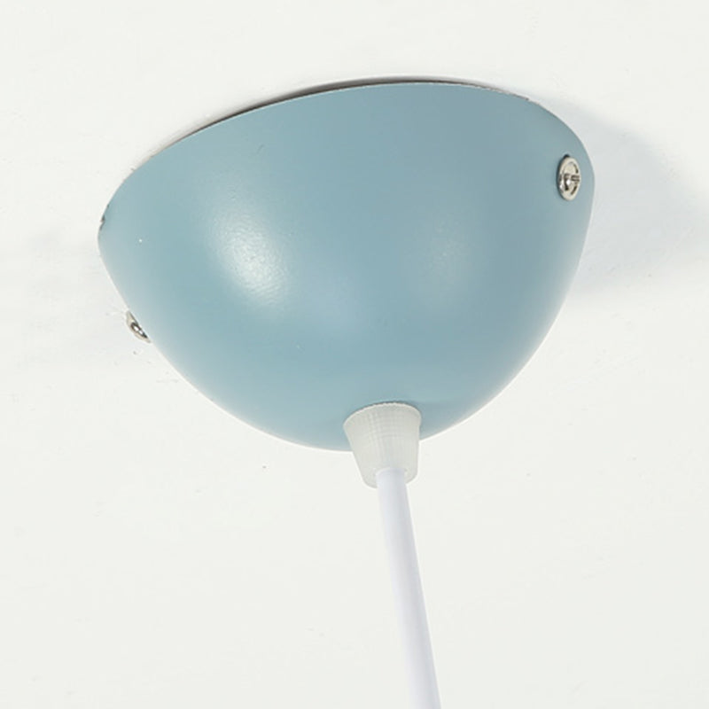 Éclairage suspendu de forme de cône Macaron Macaron Metal 1 lampe à suspension légère pour restaurant