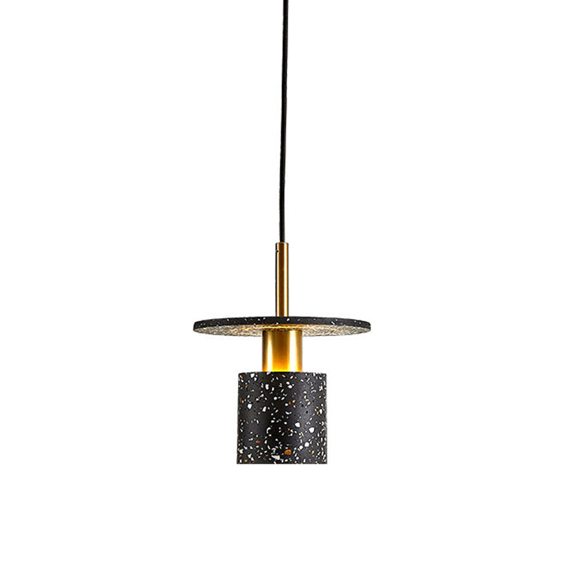 Terrazzo Unique Shape Hanging Lights Modern Style 1 Light Hanging Mount Fixture
