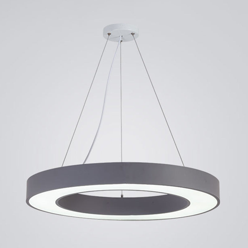 Forme de bague en métal La lumière suspendue style moderne 1-Light Hanging Mount Fixture pour la maternelle