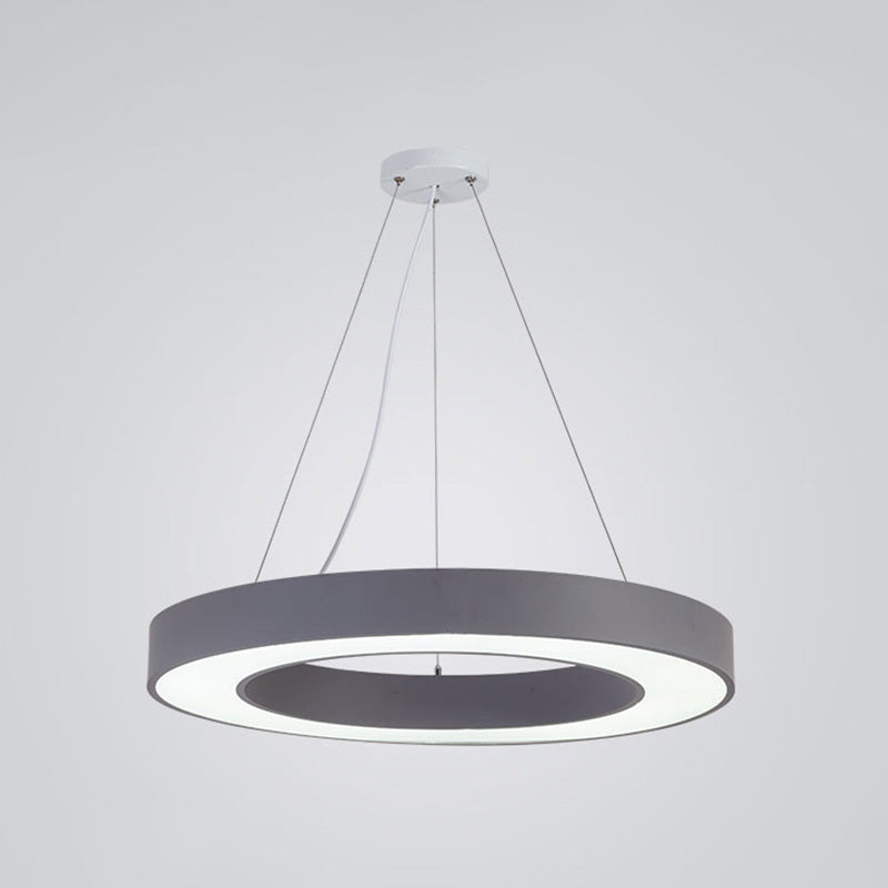 Forme de bague en métal La lumière suspendue style moderne 1-Light Hanging Mount Fixture pour la maternelle