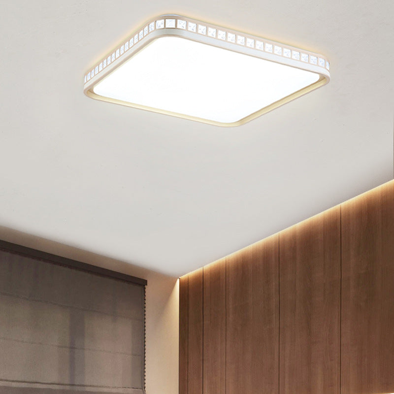 Geometrical Ceiling Lighting Nordic Style LED Crystal Flush Mount Ceiling Light