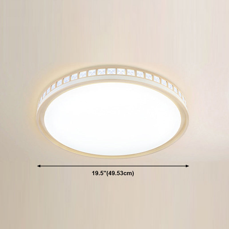 Geometrical Ceiling Lighting Nordic Style LED Crystal Flush Mount Ceiling Light