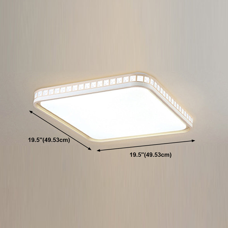 Geometrical Ceiling Lighting Nordic Style LED Crystal Flush Mount Ceiling Light