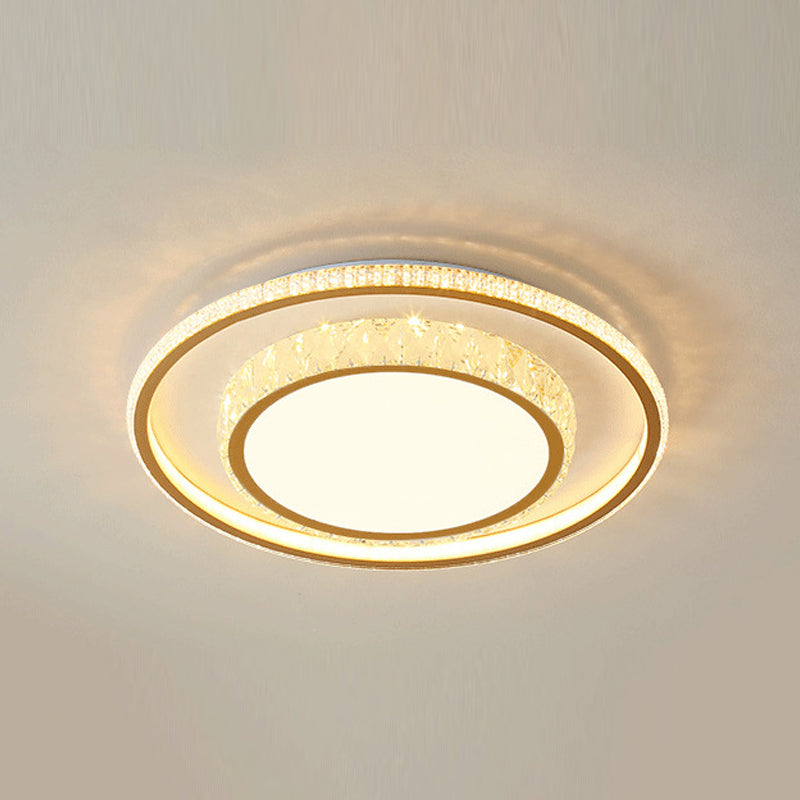 Geometric Crystal Ceiling Mount Light Modern Style LED Flush Mount Ceiling Lighting