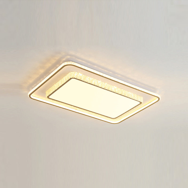 Geometric Crystal Ceiling Mount Light Modern Style LED Flush Mount Ceiling Lighting