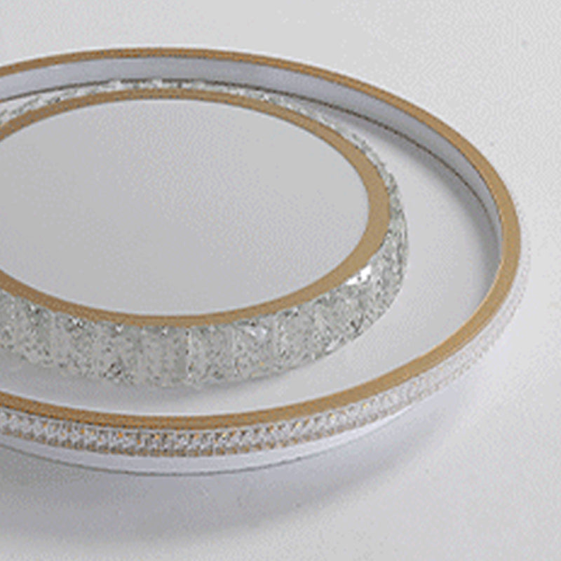 Geometric Crystal Ceiling Mount Light Modern Style LED Flush Mount Ceiling Lighting